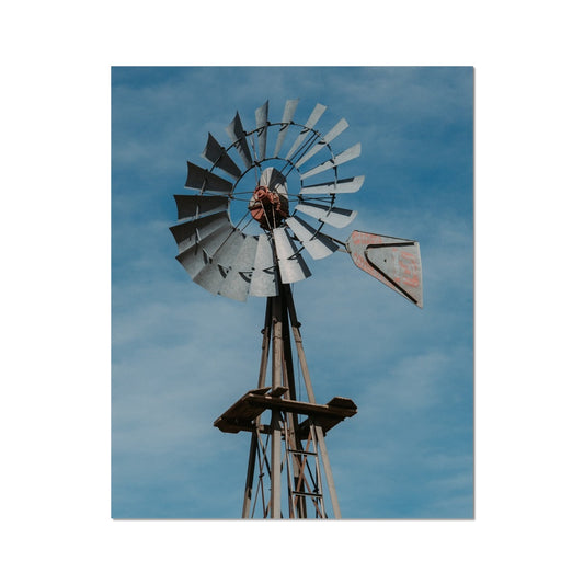 Windmill Vertical Photo Art Print