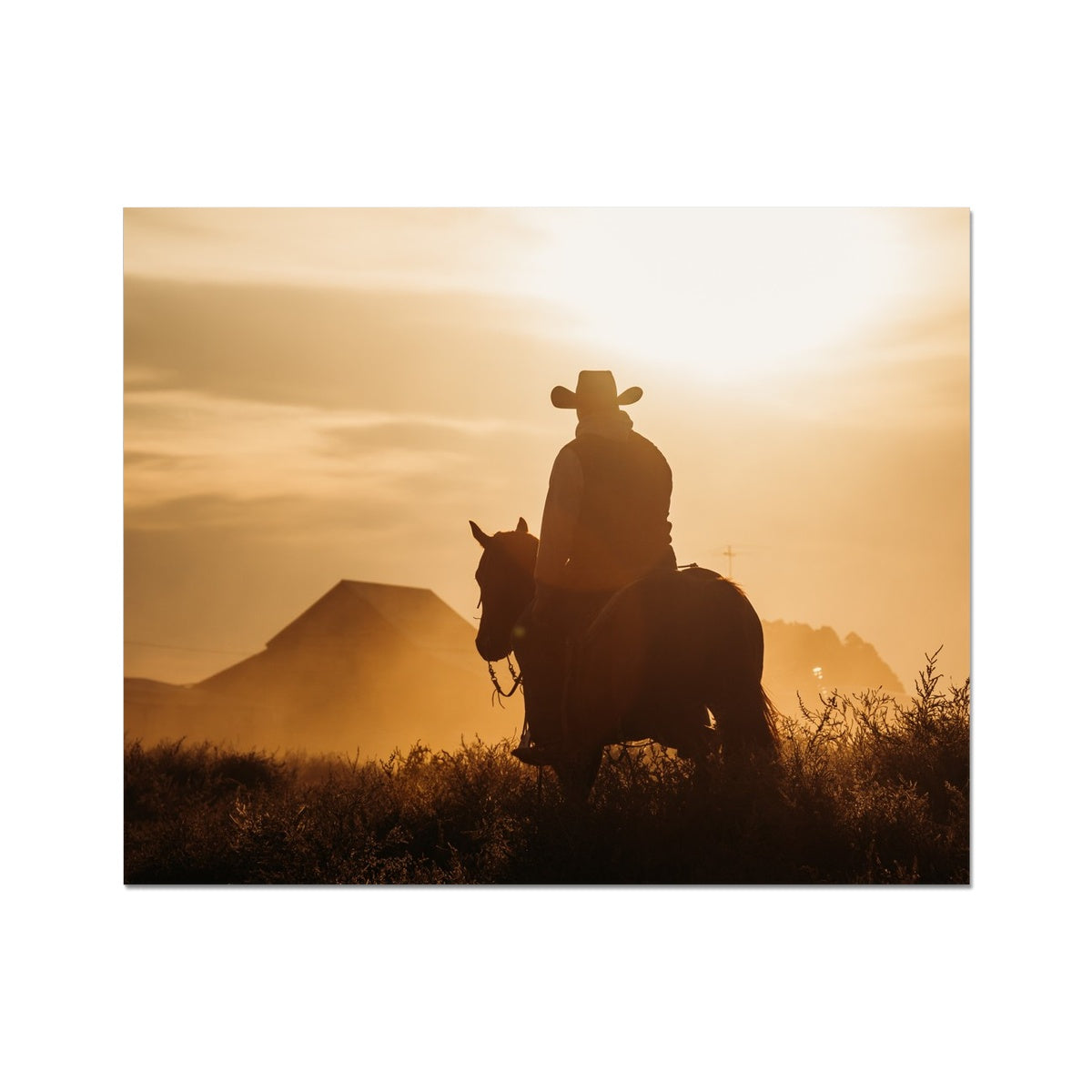 Cowboy Take Me Away Photo Art Print